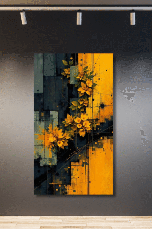 Abstracto amarillo y negro