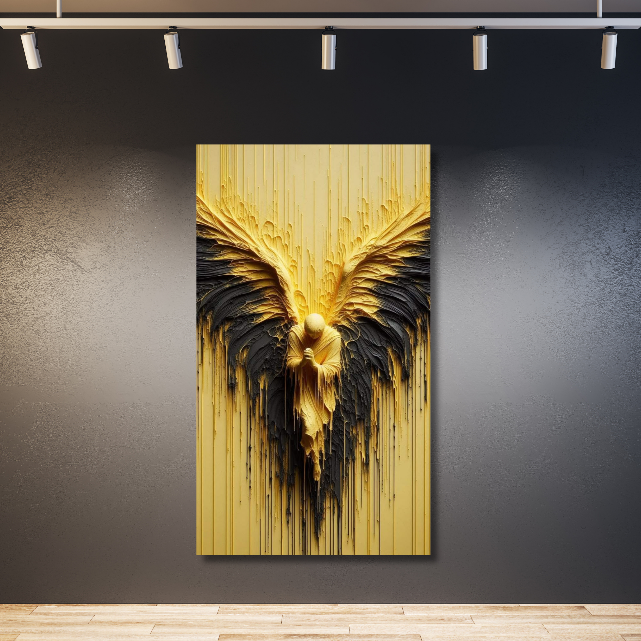 Alas amarillo y azul