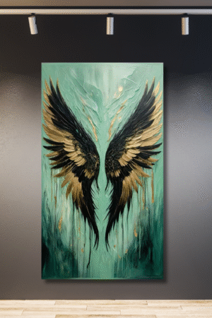 Alas dorado con negro