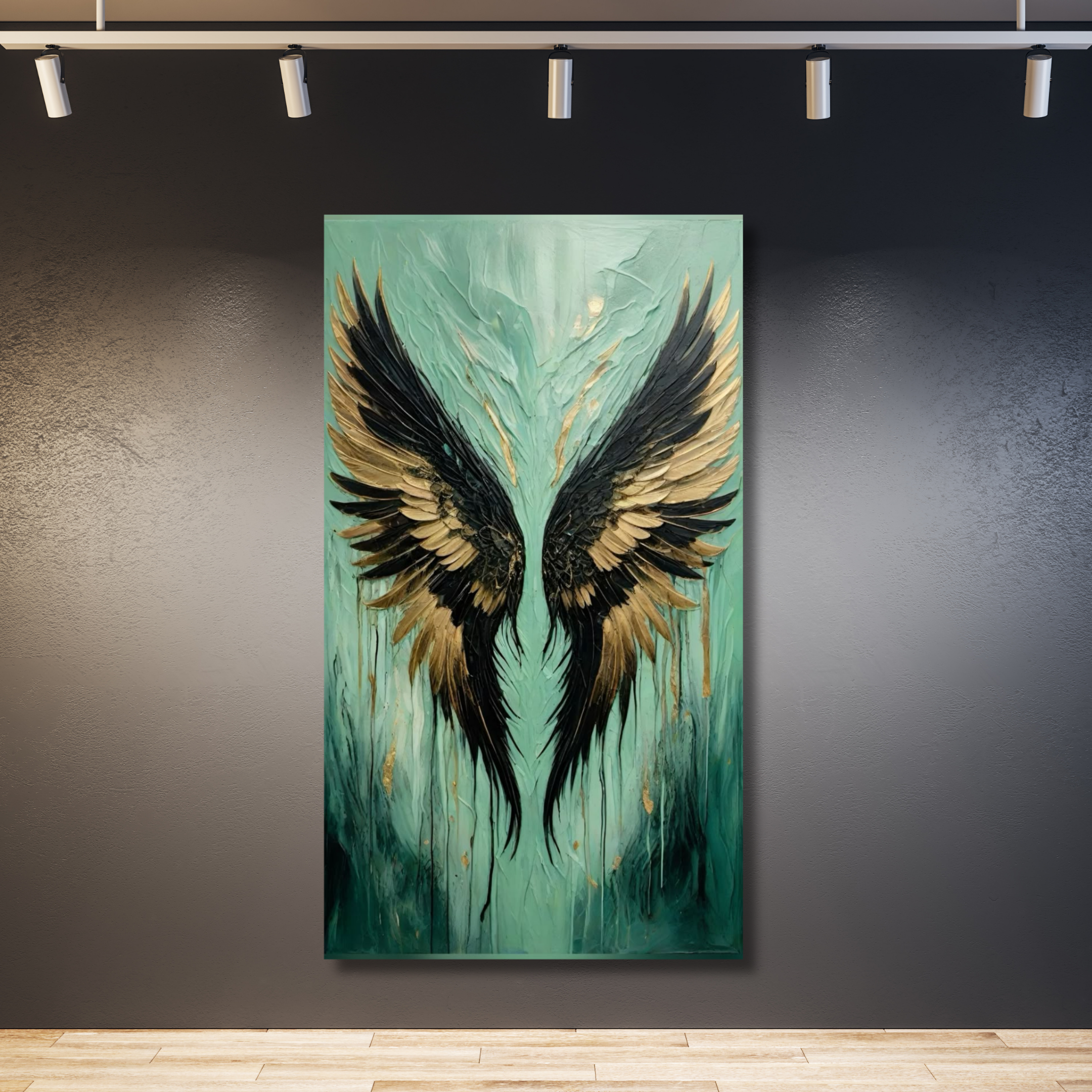 Alas dorado con negro