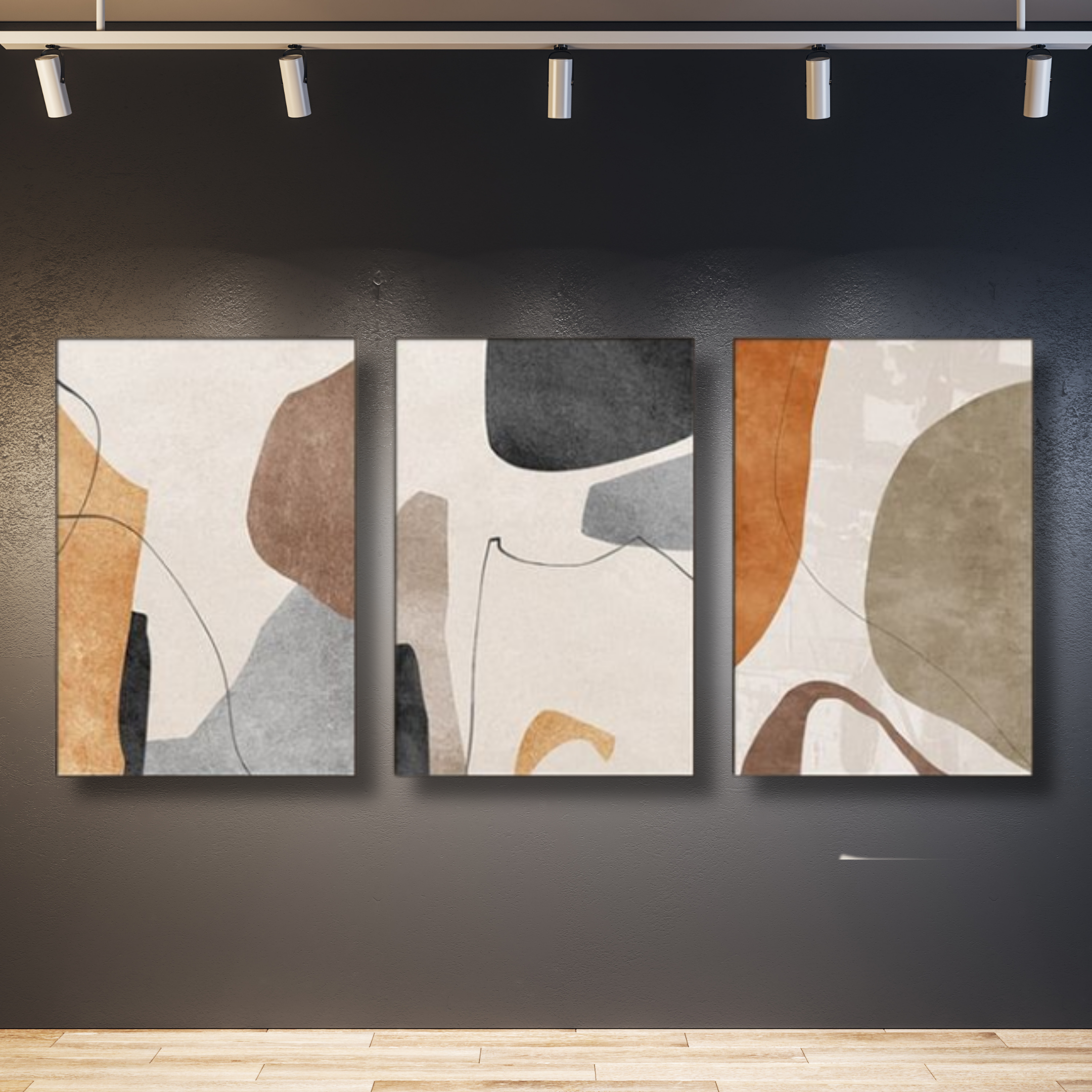 Boho tríptico suave