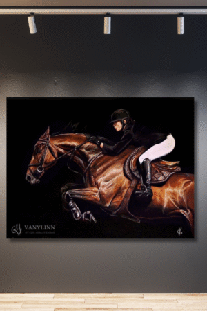 Caballo corriendo con jinete