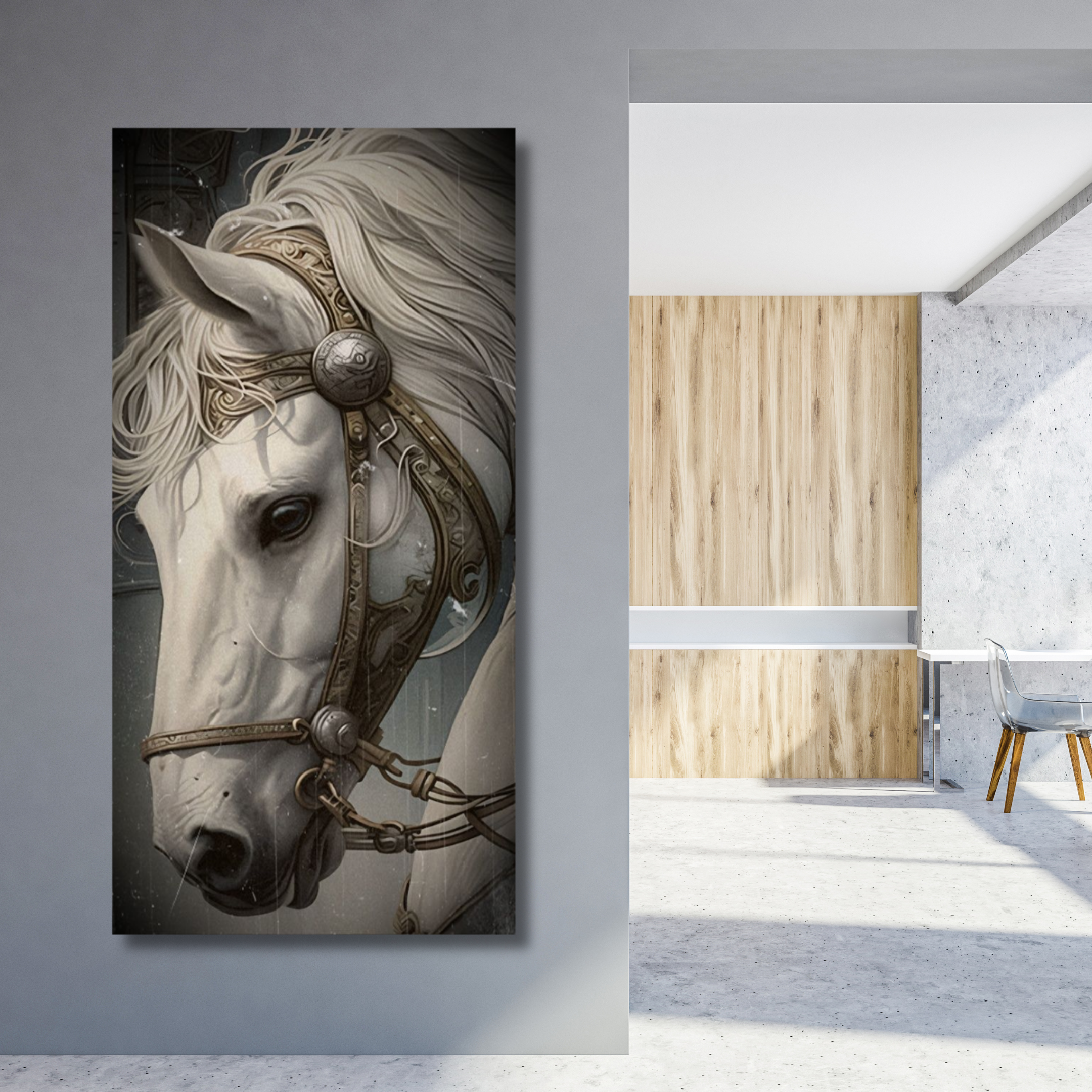 Cabeza de caballo blanco - Image 2