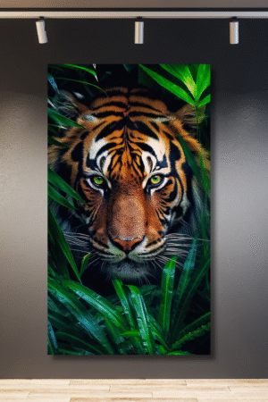 Cara de tigre en plantas