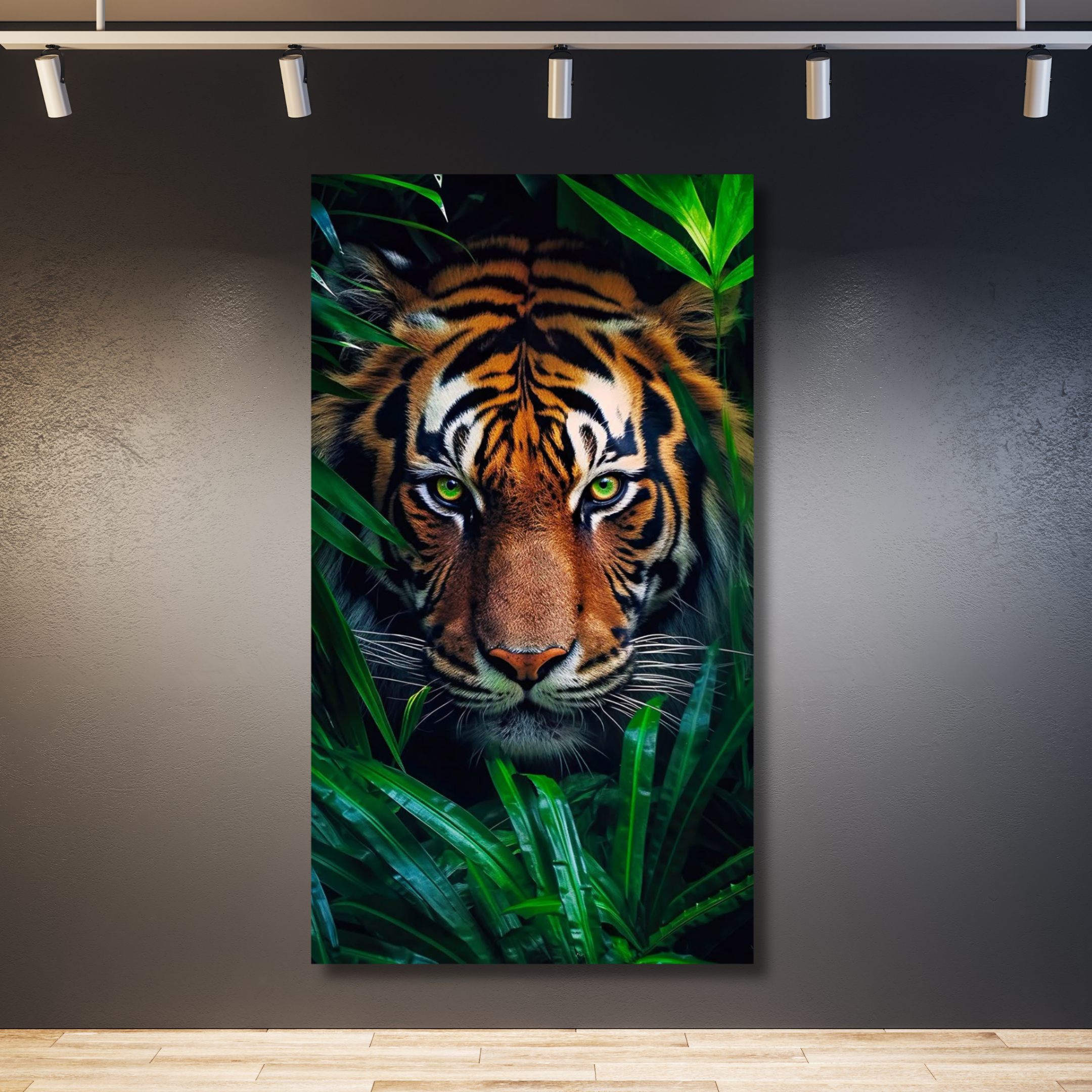 Cara de tigre en plantas