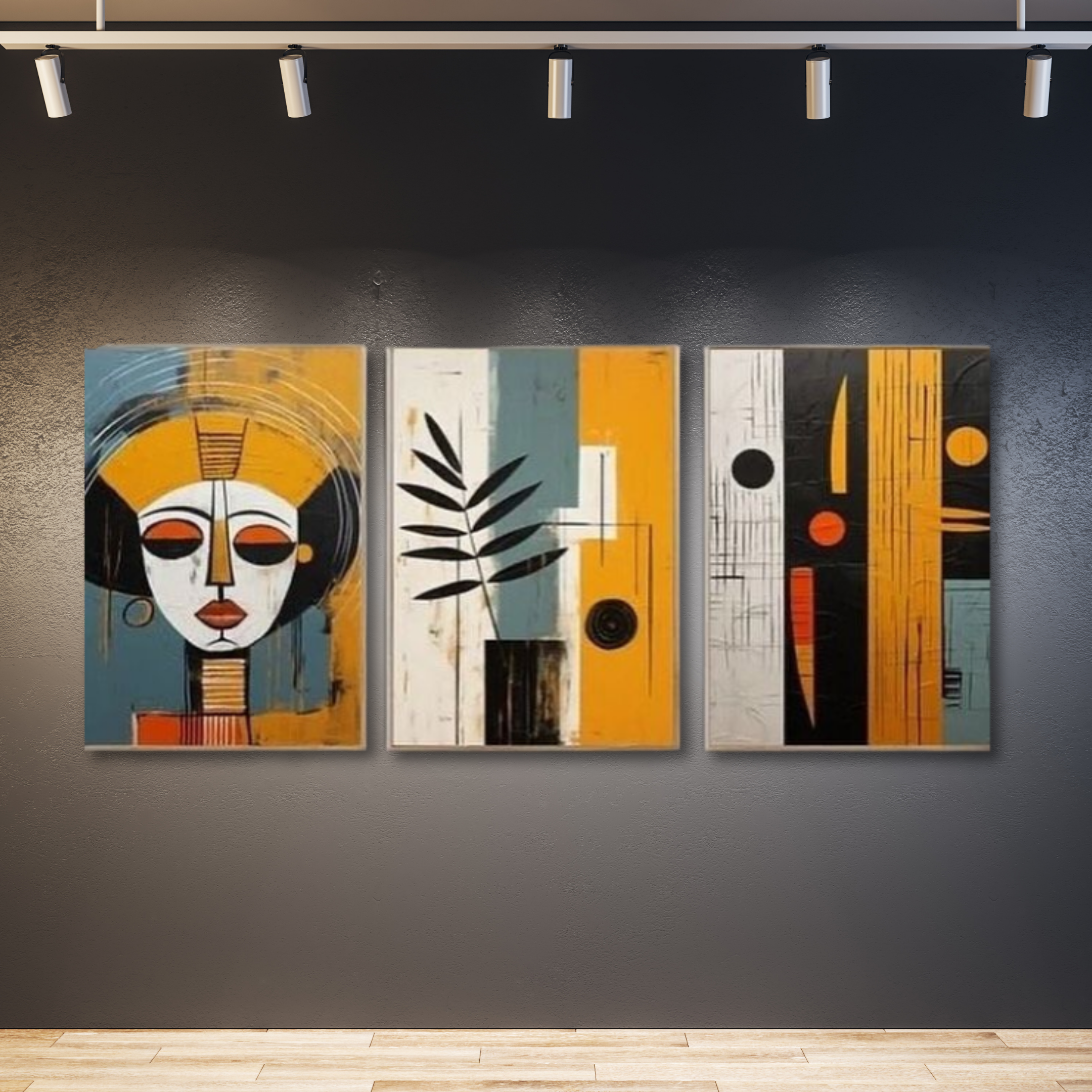 Cubismo boho amarillo