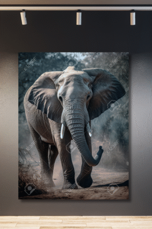 Elefante colores fríos