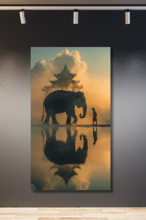 Elefante con persona