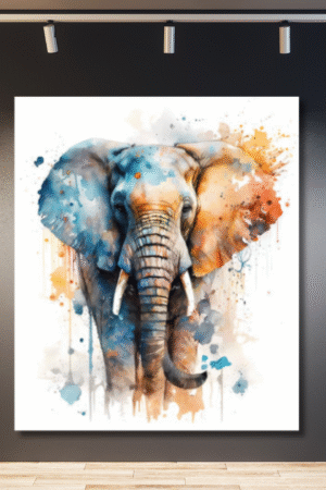 Elefante manchas de pintura