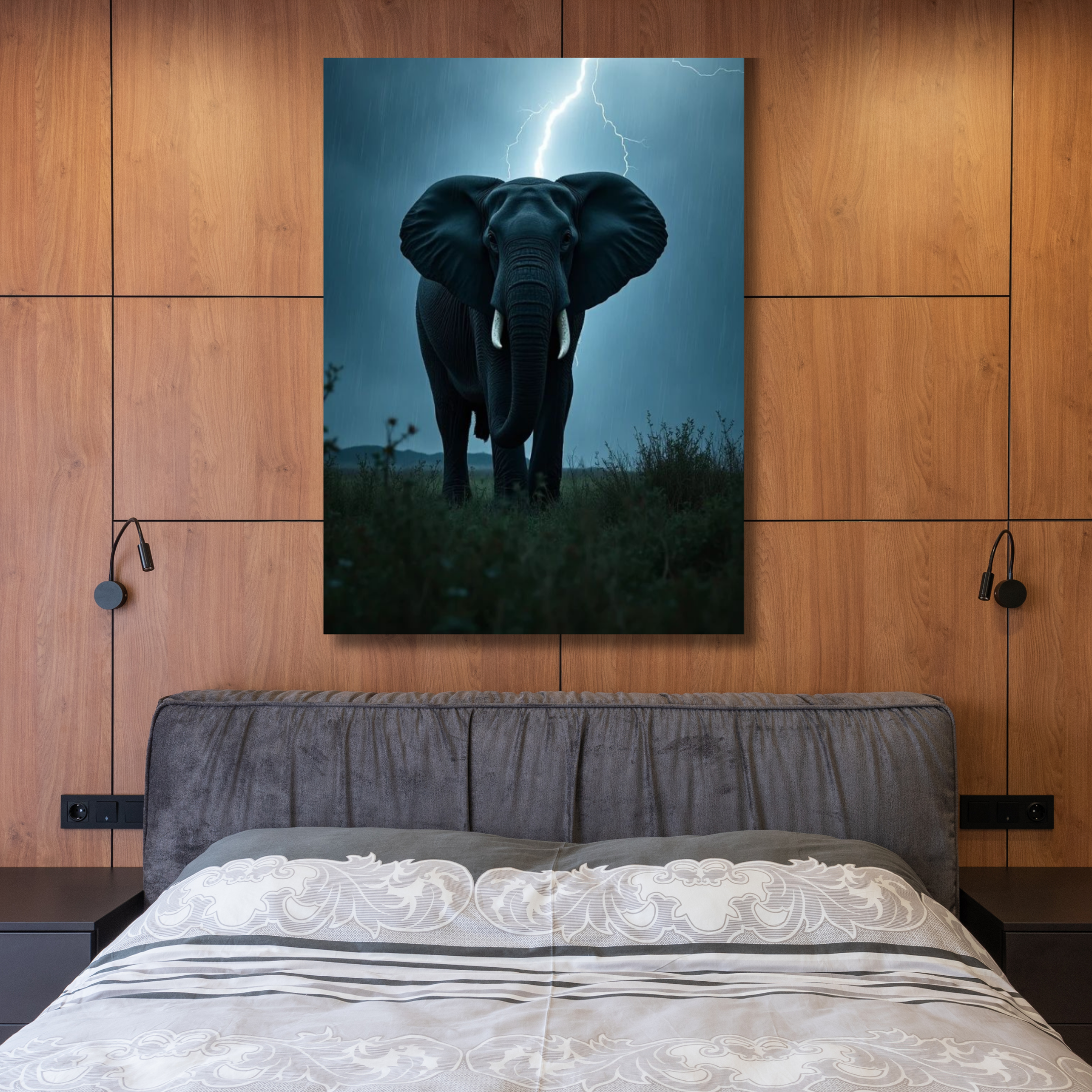 Elefante negro de noche - Image 2