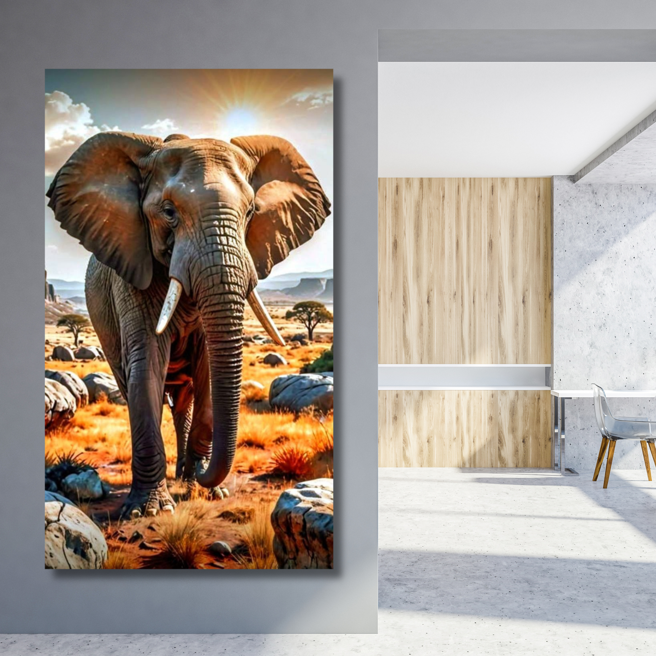 Elefante pradera amarilla - Image 2