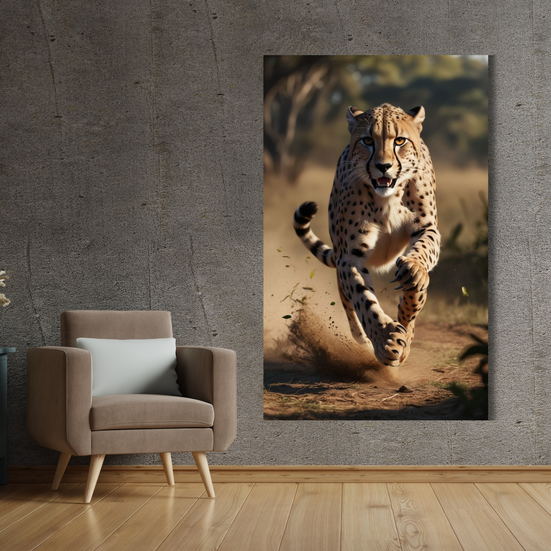 Gepardo corriendo de frente - Image 2