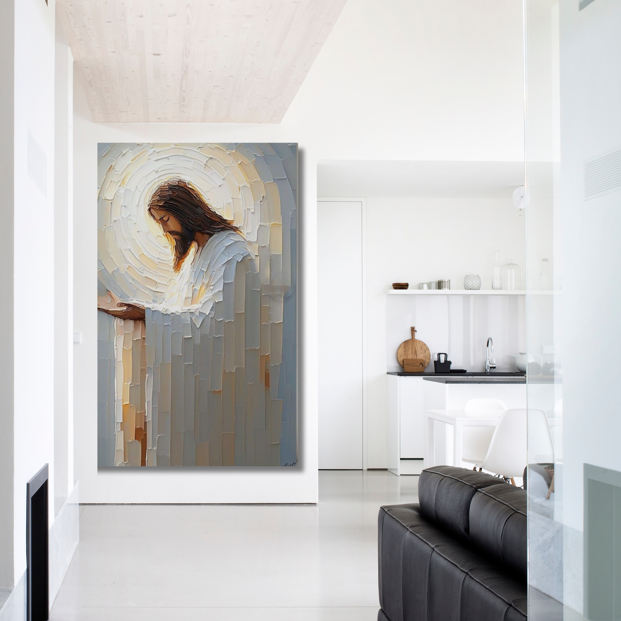 Jesús de blanco orando - Image 2