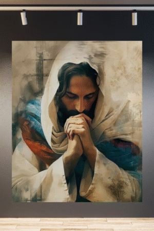 Jesús orando realismo