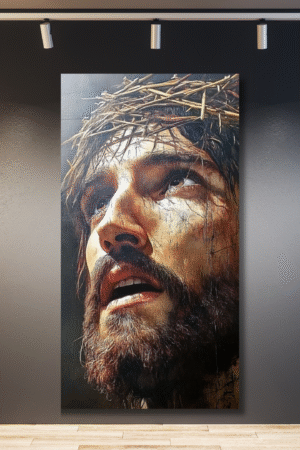 Jesús retrato corona de espinas uno
