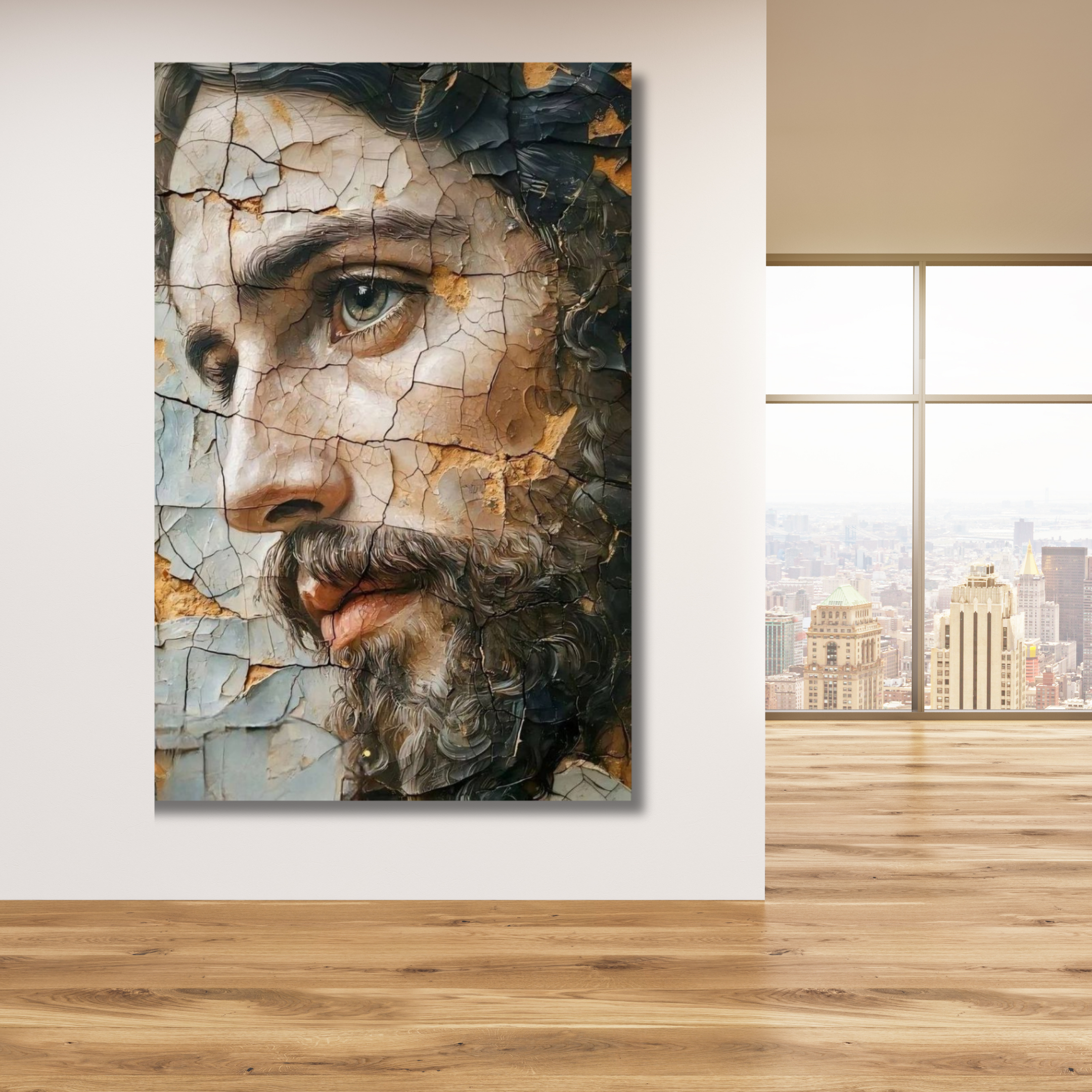 Jesús retrato craquelado - Image 2