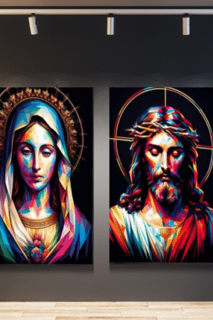 Jesús y maría colores