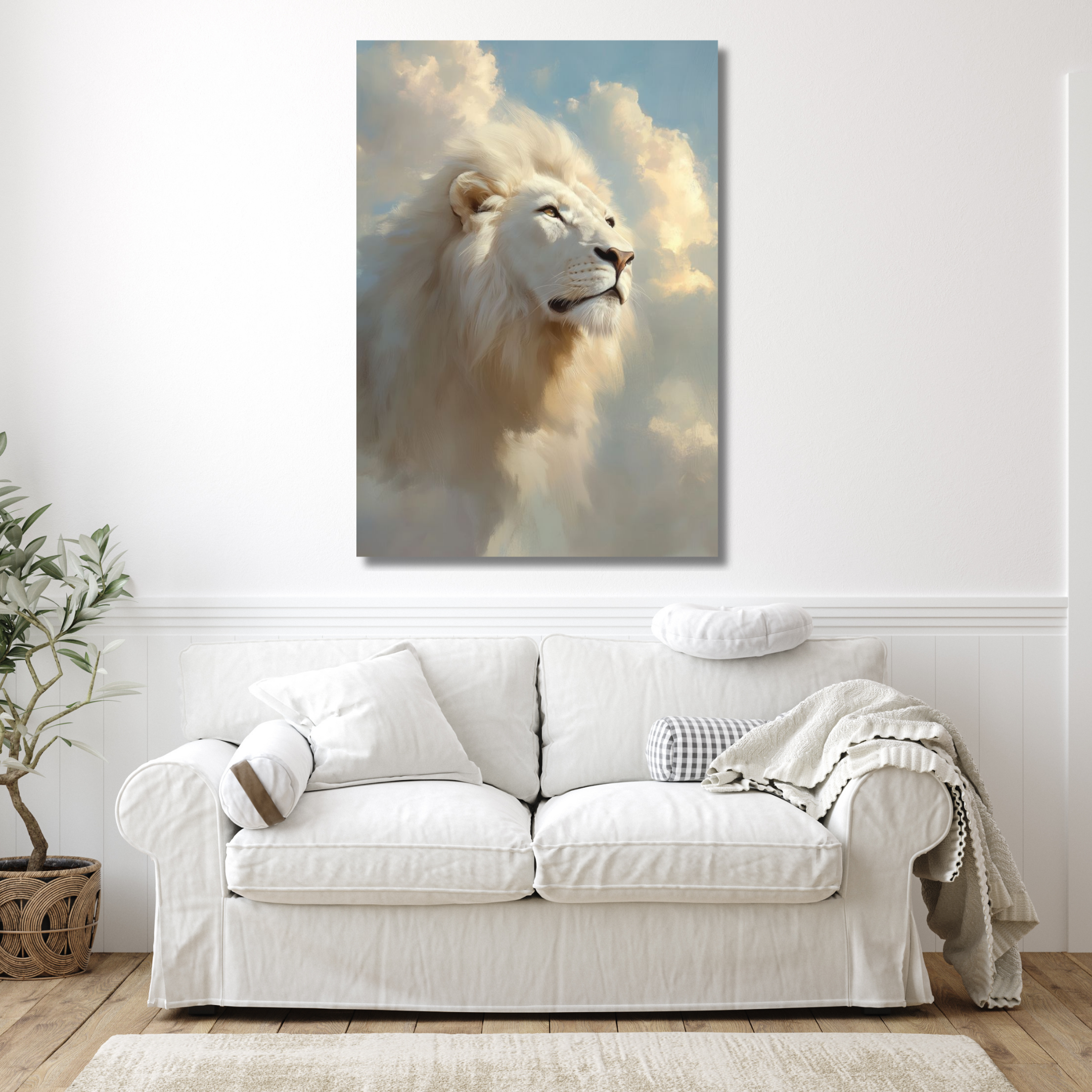 León albino en el cielo - Image 2