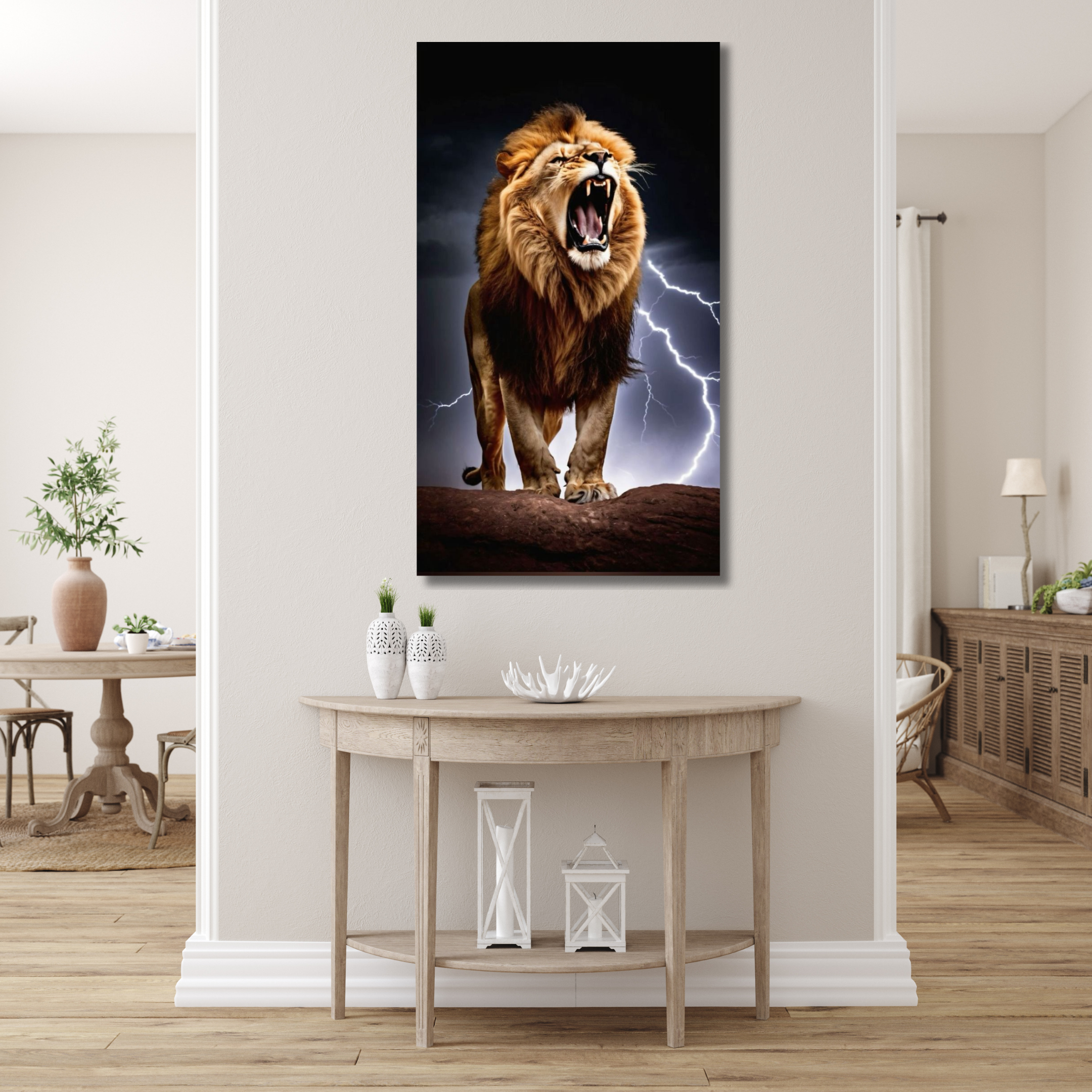 León rugiendo relámpagos - Image 2