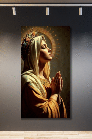 María orando hiperrealista