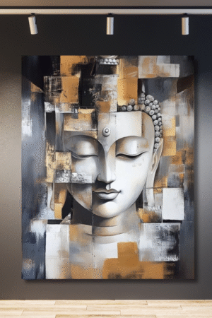 Rostro de buda geometría