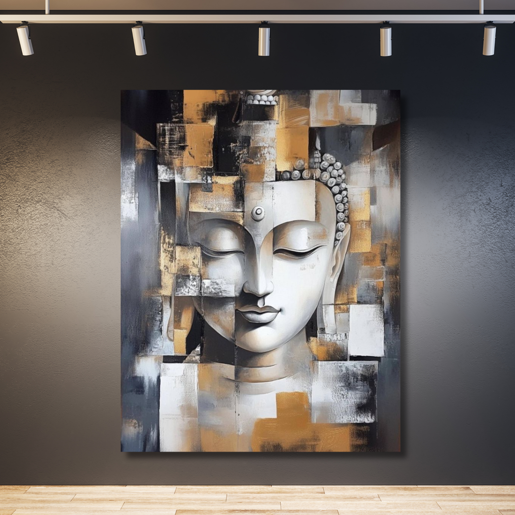 Rostro de buda geometría