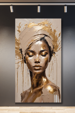 Rostro en colores beige