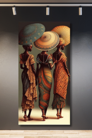 Tres africanas sombrero