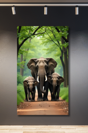 Tres elefantes por camino